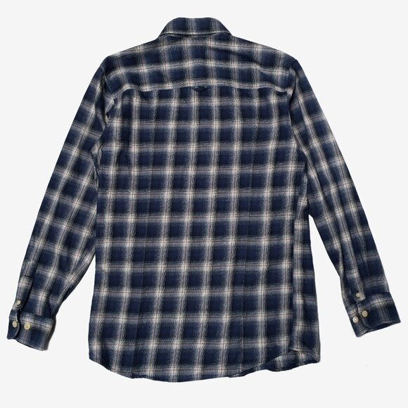 Selected Homme Men's 15 Small Slim Fit Button Dress Shirt Yellow Blue Plaid - Picture 4 of 7